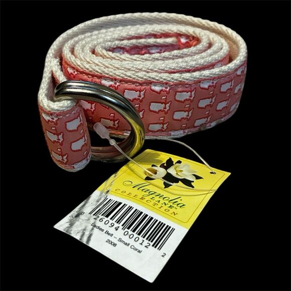 Brand New The Masters Augusta National Logo Pink D Ring Best Size Small 42” Long - Picture 1 of 6